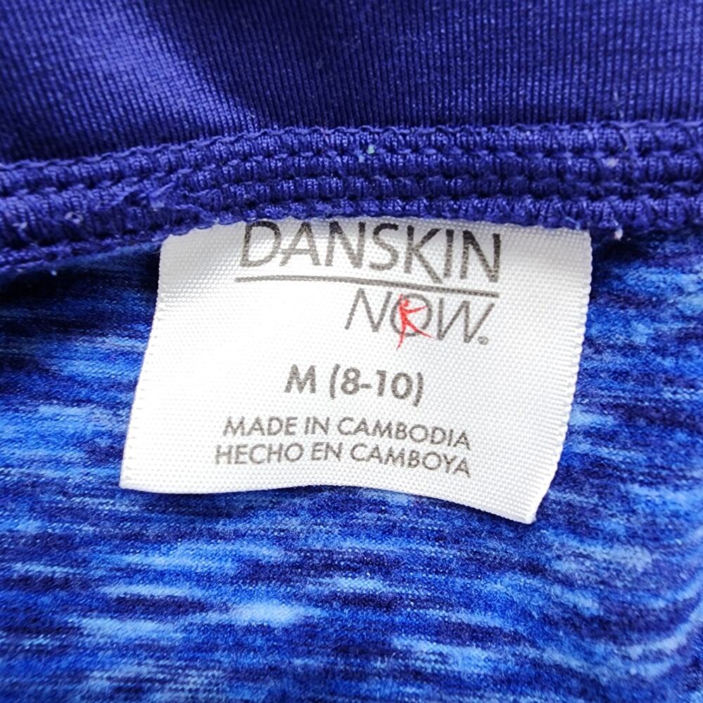 Danskin Now Jacket Womens M Blue 1/4 Zip Long Sleeve Thumbholes Pullover Workout - Picture 7 of 12